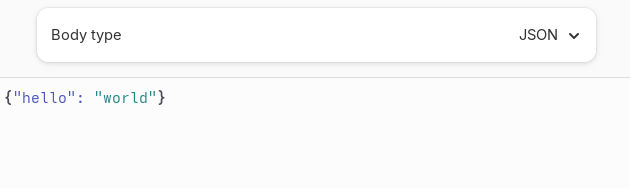 An example of a raw body