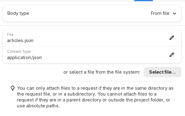 An example of a file body